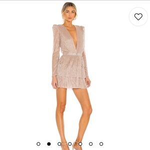 Sabina Musayev Beige Mini Dress